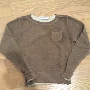 Paola Pecora Lambs wool sweater beige color size 6 yrs
